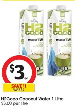 Coles H2Coco Coconut Water offer