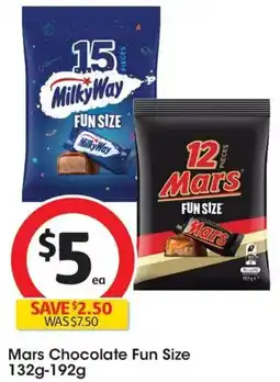Coles Mars Chocolate Fun Size offer