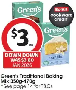 Coles Green's Traditional Baking Mix offer