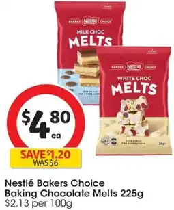 Coles Nestlé Bakers Choice Baking Chocolate Melts offer