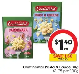 Coles Continental Pasta & Sauce offer