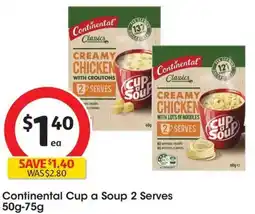 Coles Continental Cup a Soup 2 Serves offer