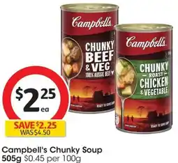 Coles Campbell's Chunky Soup offer