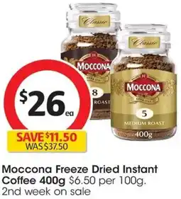 Coles Moccona Freeze Dried Instant Coffee offer