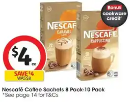 Coles Nescafé Coffee Sachets offer