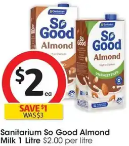 Coles Sanitarium So Good Almond Milk offer