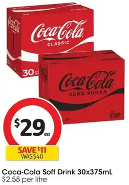 Coles Coca-Cola Soft Drink offer