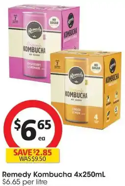 Coles Remedy Kombucha offer