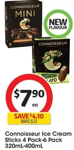Coles Connoisseur Ice Cream Sticks offer