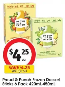 Coles Proud & Punch Frozen Dessert Sticks offer