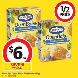 Coles Birds Eye Oven Bake Fish Fillets offer