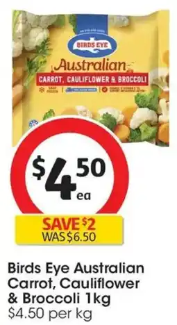 Coles Birds Eye Australian Carrot, Cauliflower & Broccoli offer
