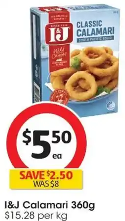Coles I&J Calamari offer