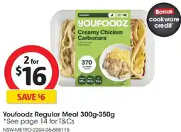 Coles Youfoodz Regular Meal offer