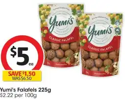 Coles Yumi's Falafels offer