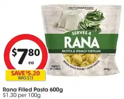 Coles Rana Filled Pasta offer