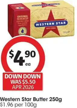Coles Western Star Butter offer