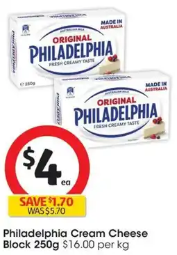 Coles Philadelphia Cream Cheese Block offer