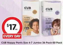 Coles CUB Nappy Pants offer