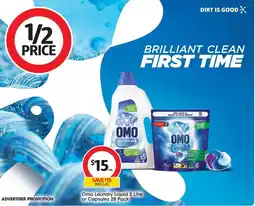 Coles Omo Laundry Liquid or Capsules offer