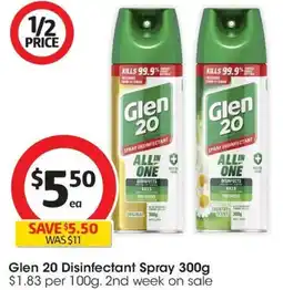 Coles Glen 20 Disinfectant Spray offer