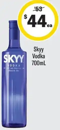 Coles Skyy Vodka offer