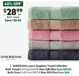 Harris Scarfe Luxury Egyptian Towel Collection Bath Towel offer