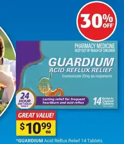 Cincotta Chemist Guardium acid reflux relief esomeprazole 20mg (as magnesium) offer