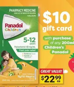 Cincotta Chemist Panadol Children offer