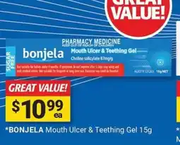 Cincotta Chemist BONJELA Mouth Ulcer & Teething Gel 15g offer