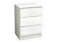 LivingStyles Mission Bedside Table - White offer
