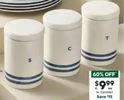 Harris Scarfe Tea, Coffee or Sugar Canister offer