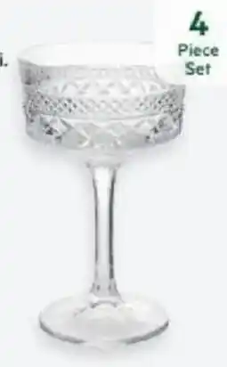 Harris Scarfe Champagne Coupe 4 Piece Set offer