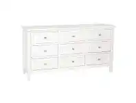 LivingStyles Merci 9 Drawer Dresser, Satin White offer