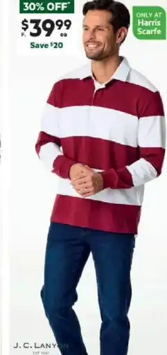 Harris Scarfe Stripe Rugby Top offer