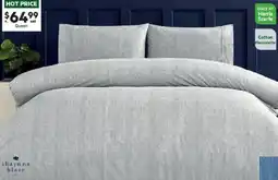 Harris Scarfe SHAYNNA BLAZE Harbour Cotton Flannelette Quilt Cover Set QB offer