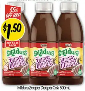 Mildura Zooper Dooper Cola