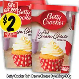 Not Quite Right Betty Crocker Rich Cream Cheese Style King offer