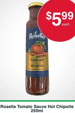 Australian Butchers Store Rosella Tomato Sauce Hot Chipotle offer