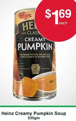 Australian Butchers Store Heinz Creamy Pumpkin Soup offer