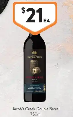Foodworks Jacob's Creek Double Barrel offer