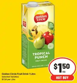 IGA Golden Circle Fruit Drink offer