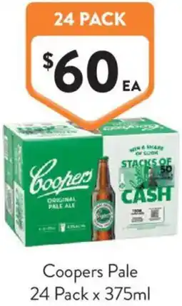 Foodworks Coopers Pale offer