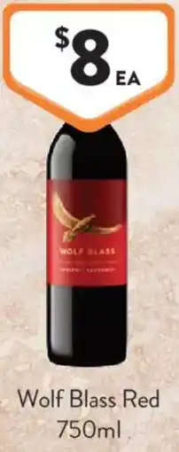Foodworks Wolf Blass Red offer