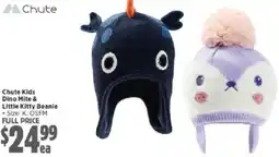 Anaconda Chute Kids Dino Mite & Little Kitty Beanie offer