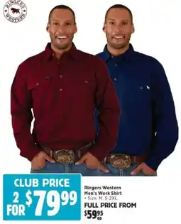 Anaconda Ringers Western Men's Work Shirt offer