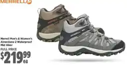 Anaconda Merrell Men's & Women's Alverstone 2 Waterproof Mid Hiker offer