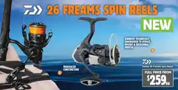 Anaconda Daiwa 26 Freams Spin Reels offer