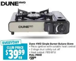 Anaconda Dune 4WD Single Burner Butane Stove offer