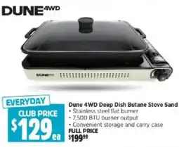 Anaconda Dune 4WD Deep Dish Butane Stove Sand offer